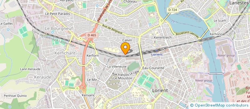 localisation de l'entreprise BREIZ LOCATION MONTAGE ECHAFAUDAGE  LORIENT