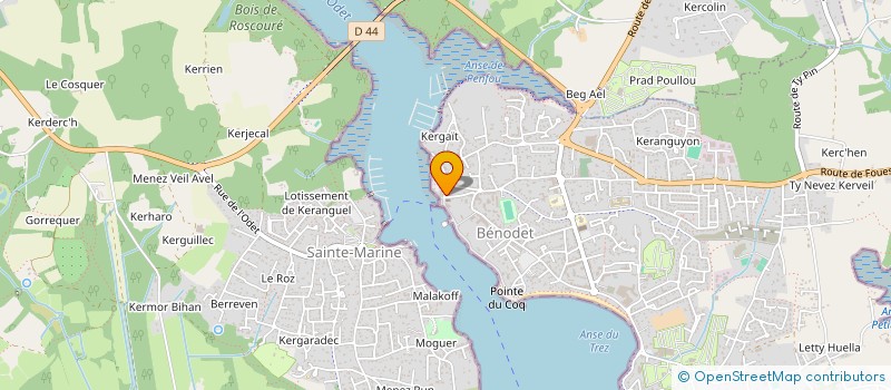 localisation de l'entreprise BREIZ MANAGEMENT HOTELS - BMH à BENODET