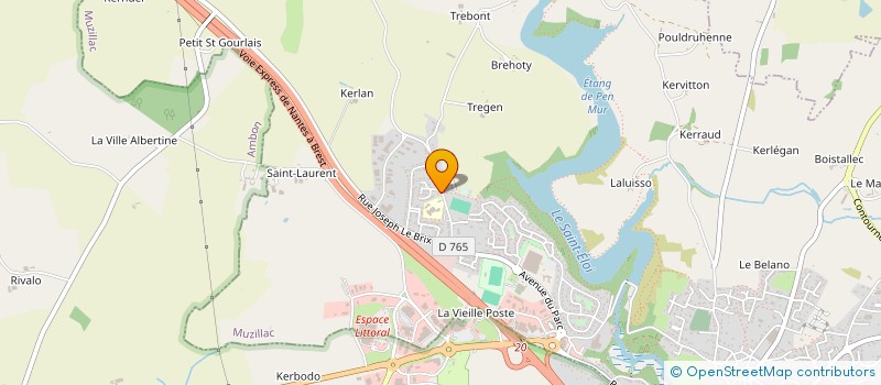 localisation de l'entreprise BREIZ PAYSAGE ENVIRONNEMENT à MUZILLAC