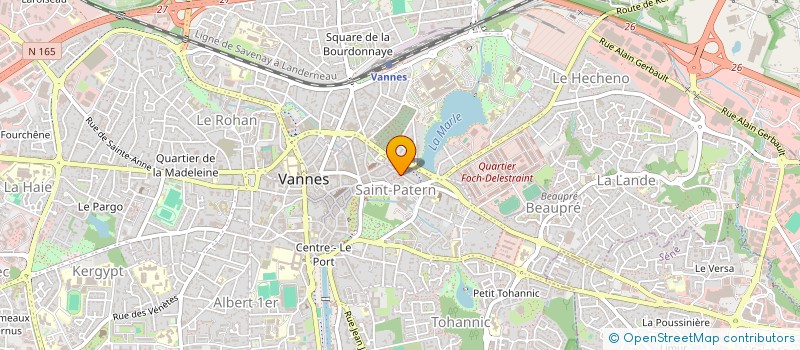 localisation de l'entreprise BREIZ SANTEL à VANNES