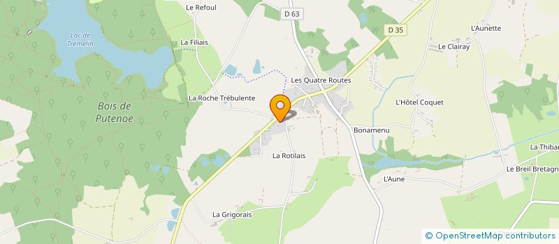 localisation de l'entreprise BREIZ'Z  IFFENDIC