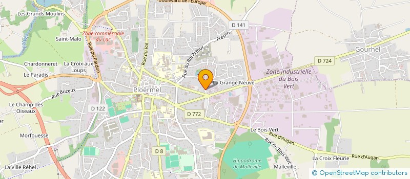 localisation de l'entreprise BREIZECO-ISOLATION à PLOERMEL