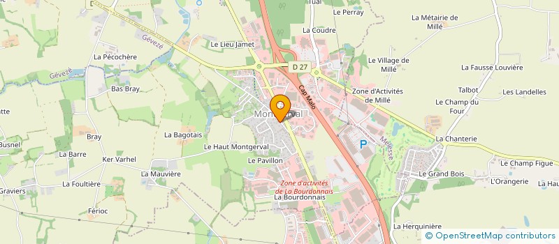 localisation de l'entreprise BREIZH 2037  LA MEZIERE
