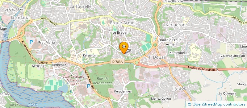 localisation de l'entreprise BREIZH 29  QUIMPER