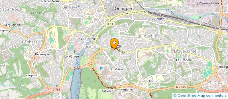 localisation de l'entreprise BREIZH 2D à QUIMPER