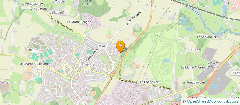 localisation de l'entreprise BREIZH 35  LE RHEU