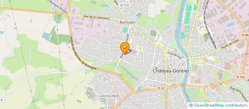 localisation de l'entreprise BREIZH 53  CHATEAU-GONTIER-SUR-MAYENNE