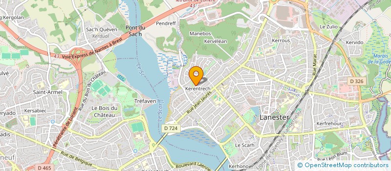 localisation de l'entreprise BREIZH ANTILLES  LANESTER