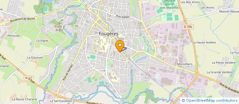 localisation de l'entreprise BREIZH AUTO LOCATION  FOUGERES