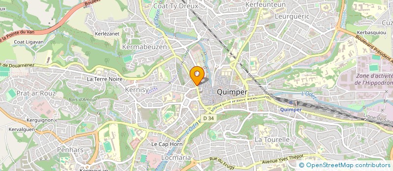 localisation de l'entreprise BREIZH BARBER  QUIMPER