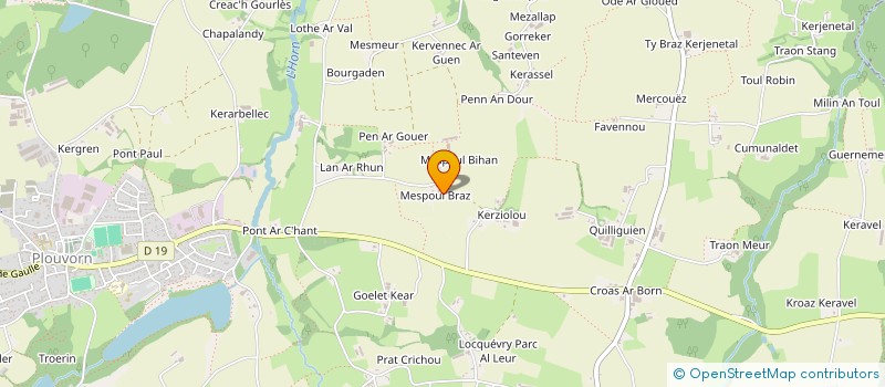 localisation de l'entreprise BREIZH BATISSE  PLOUVORN