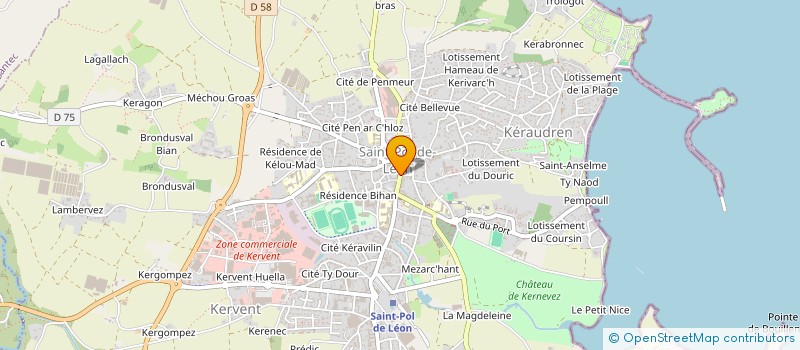 localisation de l'entreprise BREIZH BEAUTE  SAINT-POL-DE-LEON