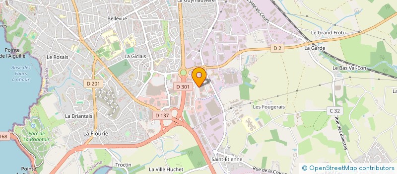 localisation de l'entreprise BREIZH BED à SAINT-MALO