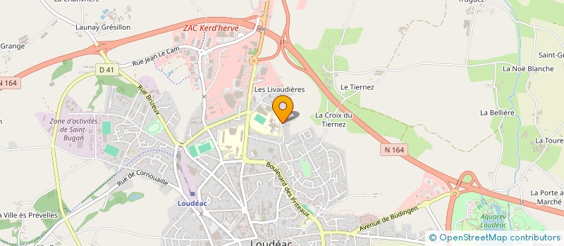 localisation de l'entreprise BREIZH.BIKE.KLUB à LOUDEAC