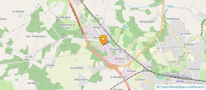 localisation de l'entreprise BREIZH BLANCHISSERIE  BRECH