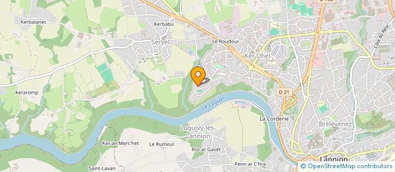 localisation de l'entreprise BREIZH BODY MOVE (B.B.M.)  LANNION