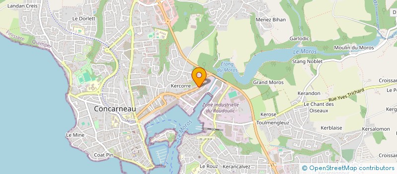 localisation de l'entreprise BREIZH BUSINESS EVENTS à CONCARNEAU