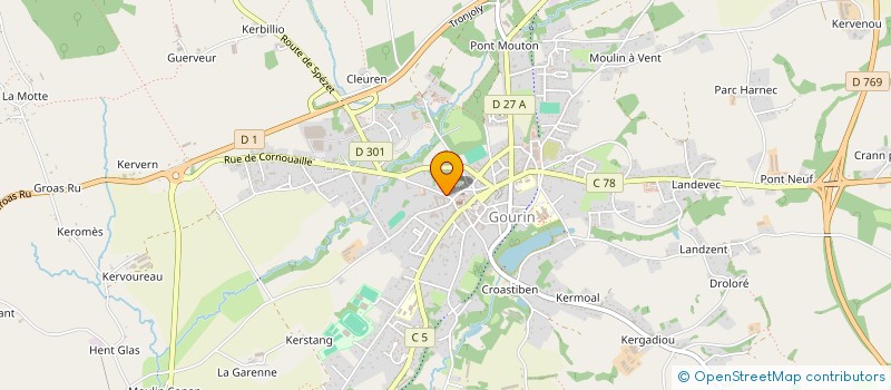 localisation de l'entreprise BREIZH CAFE DELICES  GOURIN