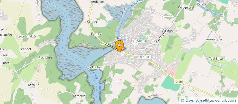 localisation de l'entreprise BREIZH CARENE 56 à LE BONO