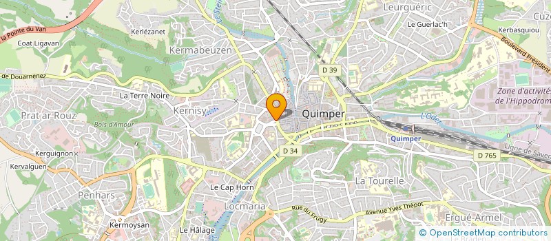 localisation de l'entreprise BREIZH CASH à QUIMPER