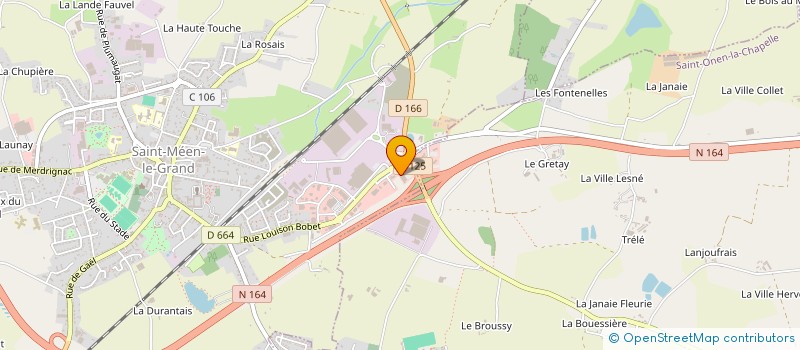 localisation de l'entreprise BREIZH CE à SAINT-MEEN-LE-GRAND