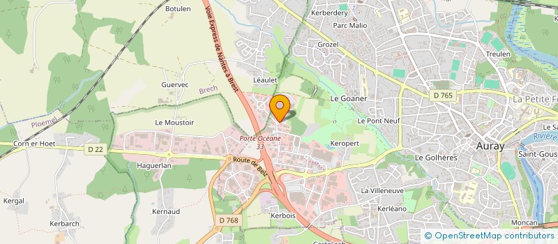 localisation de l'entreprise BREIZH CHR à AURAY