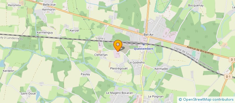 localisation de l'entreprise BREIZH CLEHERLAN à QUESTEMBERT
