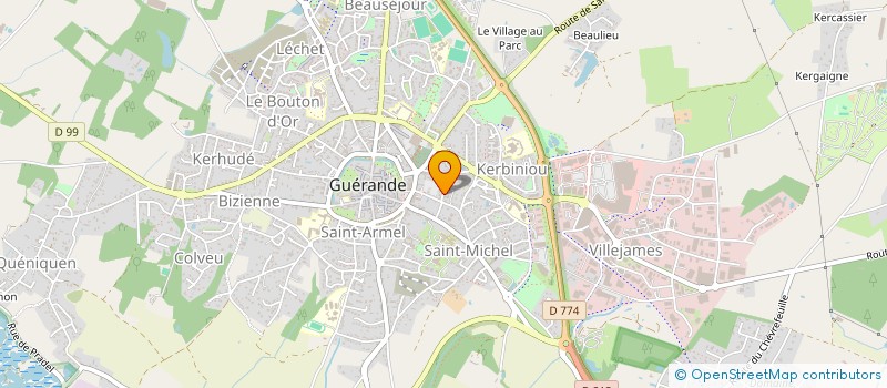 localisation de l'entreprise BREIZH COLOR à GUERANDE