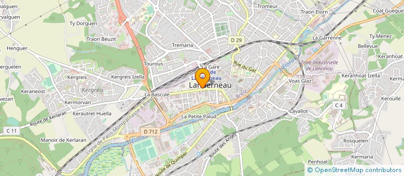 localisation de l'entreprise BREIZH CONDUITE à LANDERNEAU