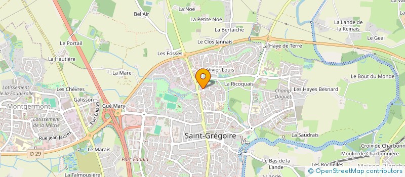 localisation de l'entreprise BREIZH CONSEIL CREDITS à SAINT-GREGOIRE