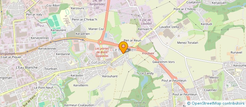 localisation de l'entreprise BREIZH CONSEIL EXPERTISE COMPTABLE à GUIPAVAS