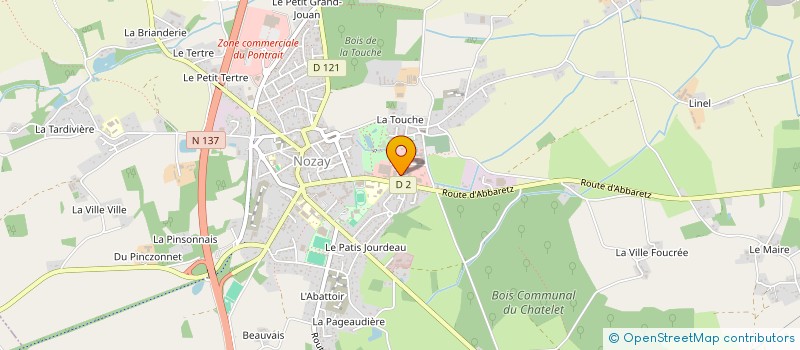 localisation de l'entreprise BREIZH CONTACT à NOZAY