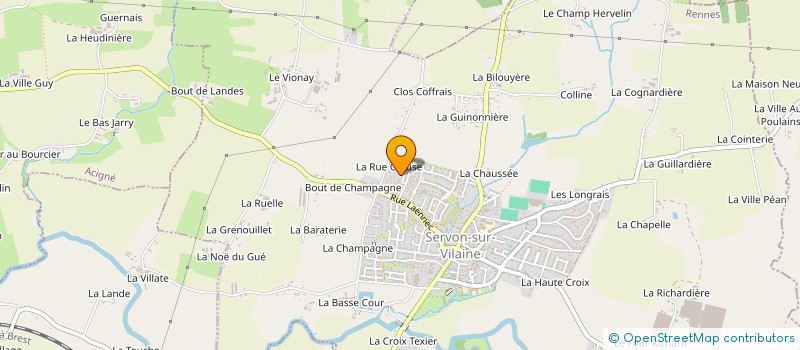 localisation de l'entreprise BREIZH COURTAGE TRAVAUX ARTISANS  SERVON-SUR-VILAINE