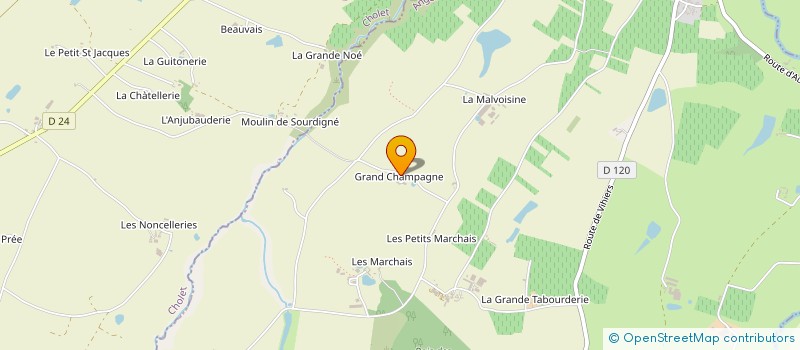 localisation de l'entreprise BREIZH D'ANJOU  BELLEVIGNE-EN-LAYON