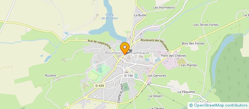 localisation de l'entreprise BREIZH D'AUVERGNE  BOURBON-L'ARCHAMBAULT