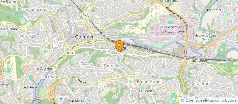 localisation de l'entreprise BREIZH DEPANNAGE  QUIMPER