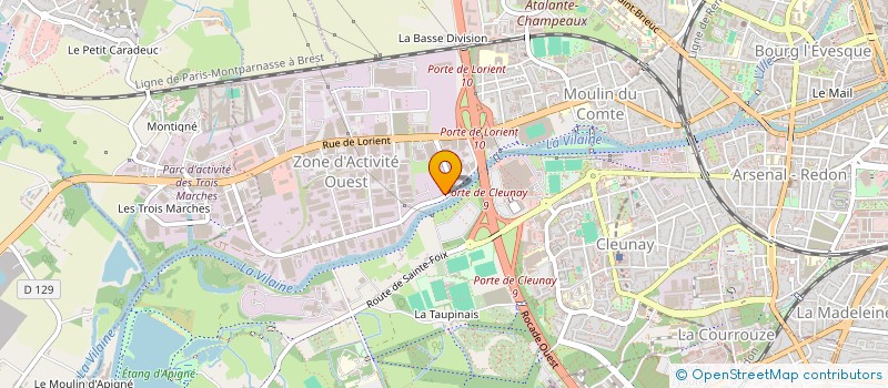 localisation de l'entreprise BREIZH DESIGN  RENNES
