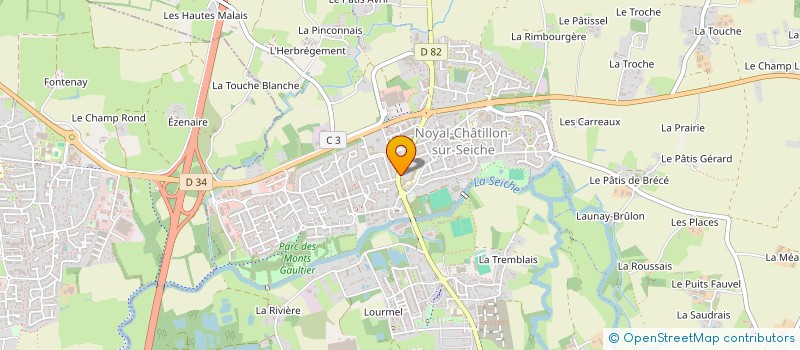 localisation de l'entreprise BREIZH DEVELOPPEMENT  NOYAL-CHATILLON-SUR-SEICHE