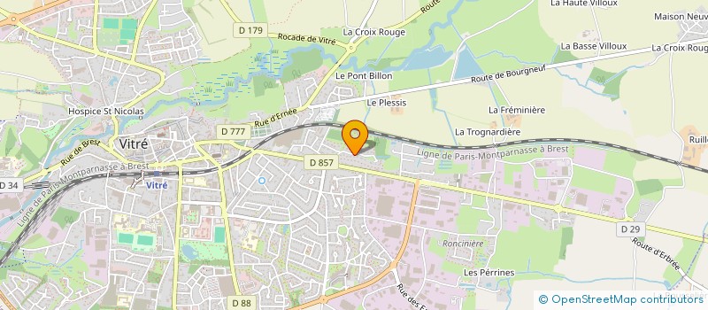 localisation de l'entreprise BREIZH DIAGNOSTICS  VITRE