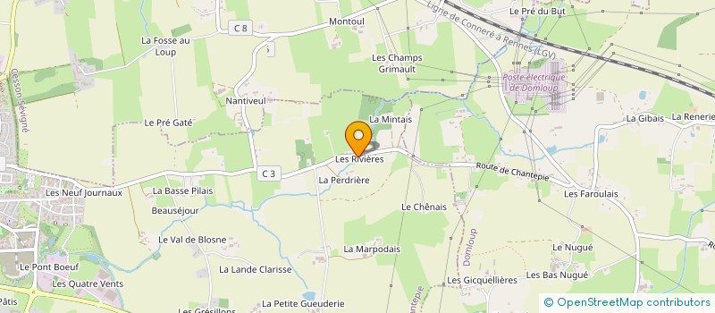 localisation de l'entreprise BREIZH DIFFUSION à CHANTEPIE