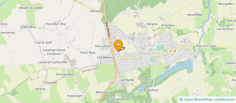 localisation de l'entreprise BREIZH DISTRI  PLOUVORN