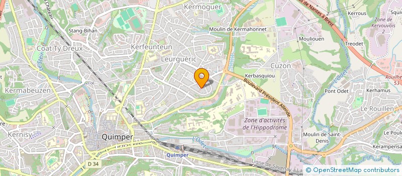 localisation de l'entreprise BREIZH DOMOTIC à QUIMPER