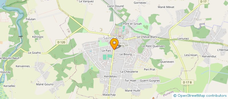 localisation de l'entreprise BREIZH DOWNWIND  SAINTE-ANNE-D'AURAY