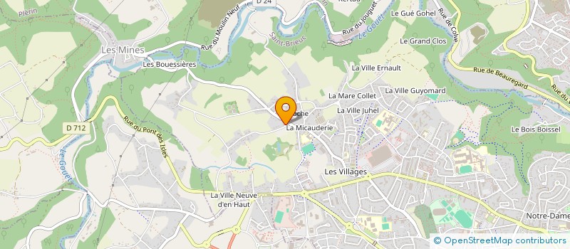 localisation de l'entreprise BREIZH ELEKTRIK à SAINT-BRIEUC