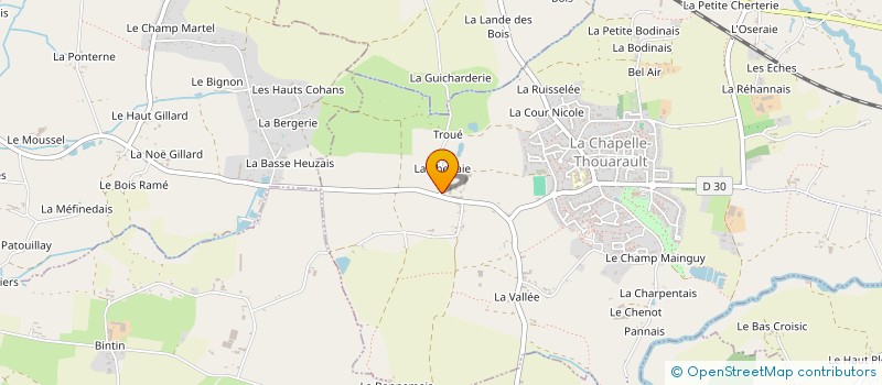 localisation de l'entreprise BREIZH EN VADROUILLE  LA CHAPELLE-THOUARAULT