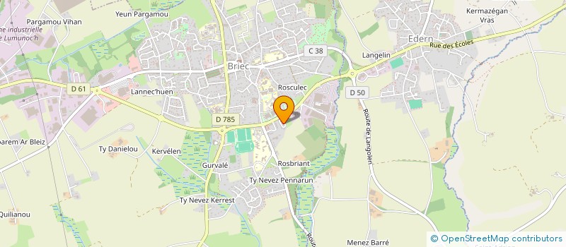 localisation de l'entreprise BREIZH ENDUIT  BRIEC