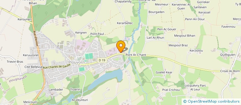 localisation de l'entreprise BREIZH ENVIRONNEMENT à LANDIVISIAU