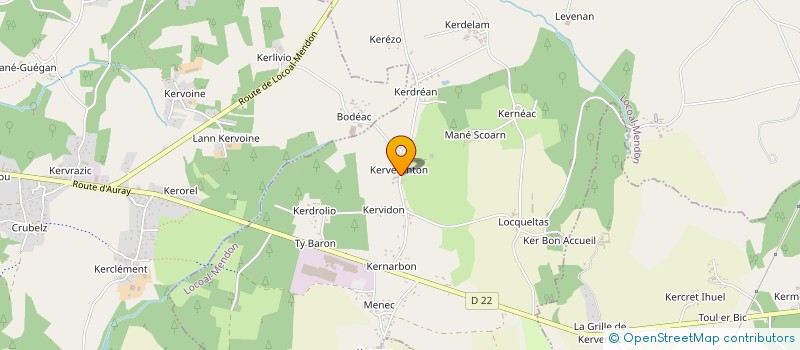 localisation de l'entreprise BREIZH EQUITATION  LOCOAL-MENDON