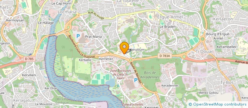 localisation de l'entreprise BREIZH EUROPA ASSOCIATION  QUIMPER