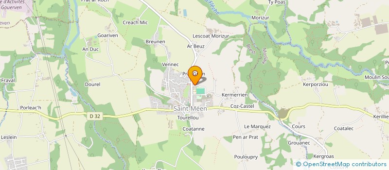 localisation de l'entreprise BREIZH FER  SAINT-MEEN